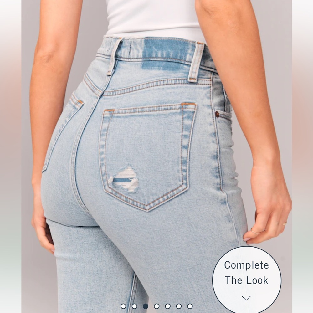 Abercrombie & Fitch - The Ankle Straight Ultra High Rise - Curve Love